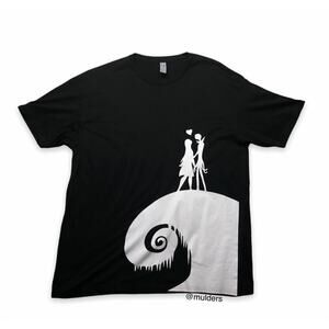The Nightmare Before Christmas Jack & Sally Custom Mens Shirt